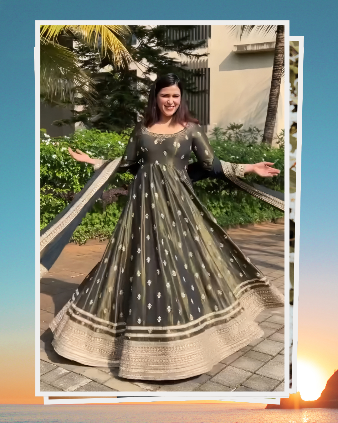 Designer Eid Collection Anarkali Outfit