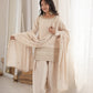 Elegant Glass Roman Silk Farshi Shalwar Suit