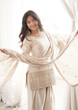Elegant Glass Roman Silk Farshi Shalwar Suit