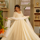 Royal Look Off White Anarkali Outfit