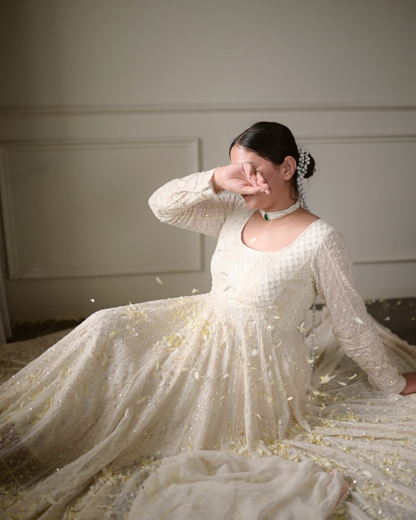 Heavy Zari Embroidered Traditional Suit Set