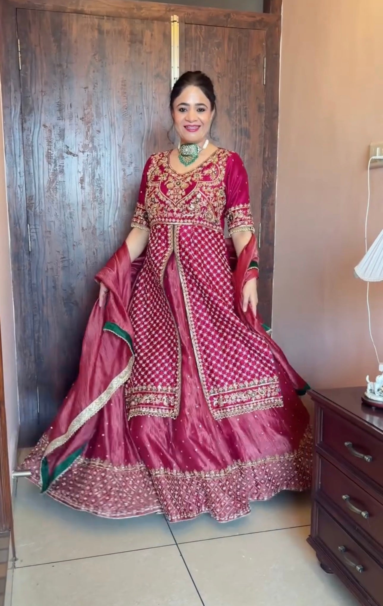 Royal Look Crop Top Lehenga Set for Women