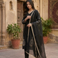 Elegant Roman Silk Embroidered Party Wear Set