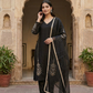 Elegant Roman Silk Embroidered Party Wear Set