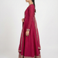 Royal Dark Pink Fully Flared Anarkali Gown Set For Women 💖