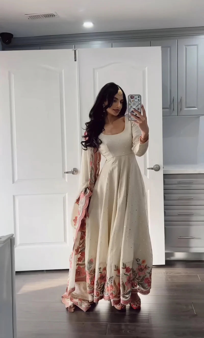 Noorani Heavy Pure Vichitra Silk Gown